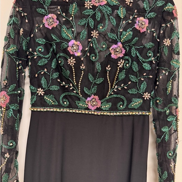 NWT | Mac Duggal 67870 Beaded Illusion High Neck Trumpet Gown Size 4 - Picture 9 of 14